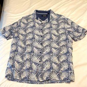 Men’s Blue Hawaiian Shirt Large